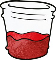 cartoon doodle glass of drink png