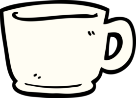 tasse à thé doodle dessin animé png