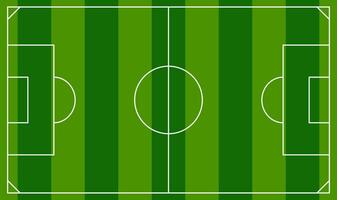 Soccer field or European Football field background template. Top view field vector illustration