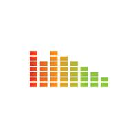 sound wave ilustration logo vector