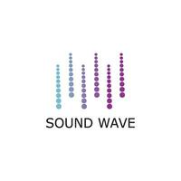 sound wave ilustration logo vector