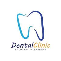 Ilustración de vector de plantilla de logotipo dental