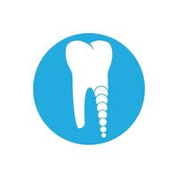 Ilustración de vector de plantilla de logotipo dental