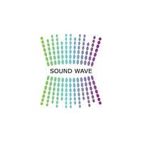 sound wave ilustration logo vector