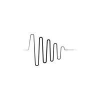 sound wave ilustration logo vector