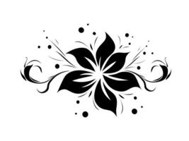 hand drawn flower for graphic uses manually created vector