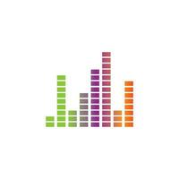 sound wave ilustration logo vector