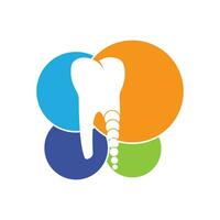 Ilustración de vector de plantilla de logotipo dental