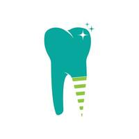 Ilustración de vector de plantilla de logotipo dental