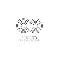 Infinity logo template vector