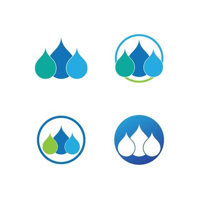water drop Logo Template