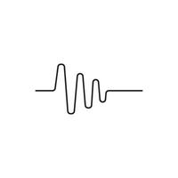 sound wave ilustration logo vector