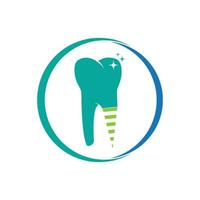 Ilustración de vector de plantilla de logotipo dental