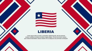 Liberia Flag Abstract Background Design Template. Liberia Independence Day Banner Wallpaper Vector Illustration. Liberia Flag