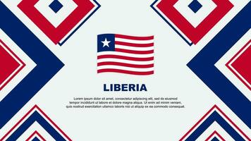 Liberia Flag Abstract Background Design Template. Liberia Independence Day Banner Wallpaper Vector Illustration. Liberia Independence Day