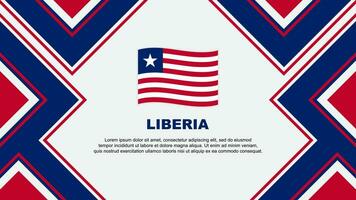 Liberia Flag Abstract Background Design Template. Liberia Independence Day Banner Wallpaper Vector Illustration. Liberia Vector