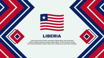 Liberia Flag Abstract Background Design Template. Liberia Independence Day Banner Wallpaper Vector Illustration. Liberia Design