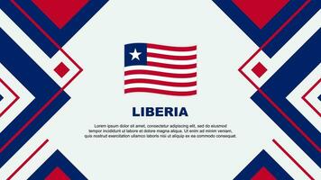 Liberia Flag Abstract Background Design Template. Liberia Independence Day Banner Wallpaper Vector Illustration. Liberia Illustration
