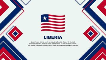 Liberia Flag Abstract Background Design Template. Liberia Independence Day Banner Wallpaper Vector Illustration. Liberia Background