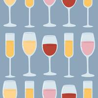 Seamless pattern with wine.template for bar,winery vector