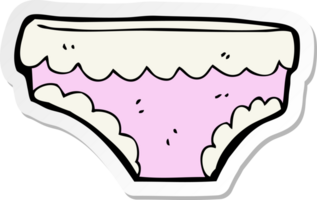 sticker of a cartoon underpants png