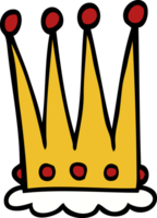 cartoon doodle crown png