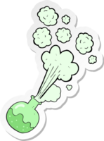 sticker of a cartoon chemical reaction png