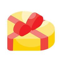 Download this beautifully designed isometric icon of gift box in trendy style vector