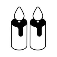 Have a look at this amazing icon of candles, beautiful vector of burning candles