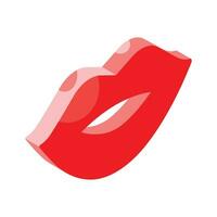 Take a look at this glossy lips vector design isolated on white background