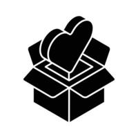 Grab this carefully crafted icon of valentine surprise in isometric style vector