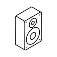 Amazing icon of sound speaker in trendy isometric style, ready to use vector