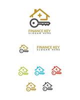 Set of real estate logo template vector