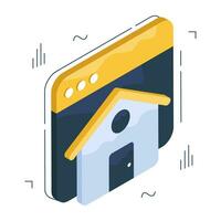 A premium download icon of homepage vector