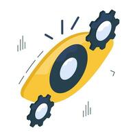 Trendy design icon of eye setting vector