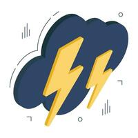 Thunderstorm icon in perfect design vector