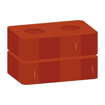 Unique design icon of bricks