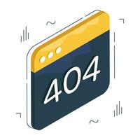 A creative design vector of error 404