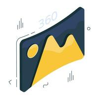 Premium download icon of panorama vector