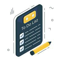 A unique design icon of checklist vector