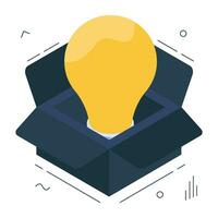 Modern design icon of think outside the box vector