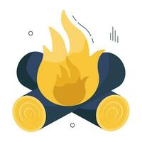 Perfect design icon of fireplace vector