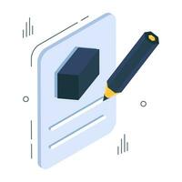 Trendy design icon of 3d file vector