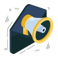 An icon design of mail marketing vector