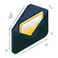 An icon design of mail vector