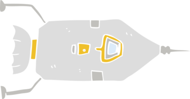 ilustración de color plano de una lancha de desembarco de dibujos animados png