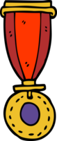 cartoon doodle medal png