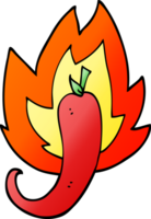 png pente illustration dessin animé rouge chaud le Chili