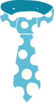 cartoon doodle patterned tie png