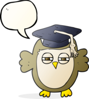 speech bubble cartoon clever owl png